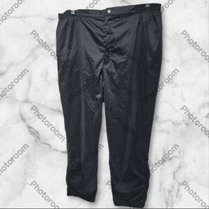 Sunice Pants Golf  Style Lined Men XXL 2XL Black Ankle Zippers Elastic Waist Vtg